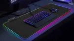 Αντιολισθητικό Gaming Mouse Pad Φωτιζόμενο με LED Αυτόματης Εναλλαγής 7 Χρωμάτων 80x30cm Μαύρο