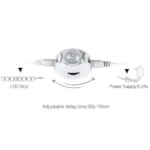 Σετ 2 Αυτοκόλλητες Ταινίες LED με Αισθητήρες Κίνησης 2x120cm Θερμού ή Ψυχρού Φωτισμού, Προγραμματισμό Χρόνου Απενεργοποίησης, 2.8W 260lm OEM