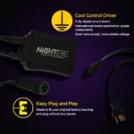 2x Nighteye Λαμπτήρες LED Φώτα Πορείας H4 80W 6500K N1 A393 12000Lm