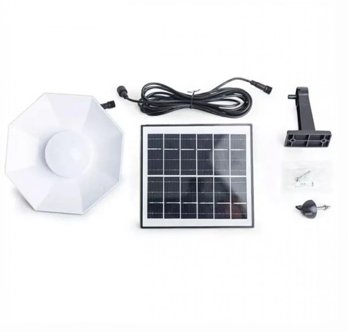 Αδιάβροχο Κρεμαστό Ηλιακό Φωτιστικό Λάμπα LED 2W 260Lm Ψυχρού Φωτισμού Αυτόματο με Φωτοκύτταρο - Holsten Bossen® Solar LED Lamp