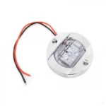 Στρογγυλό Αδιάβροχο Φωτιστικό LED 12V για Σκάφη με Λευκό Φωτισμό R2Q8 - Ασημί