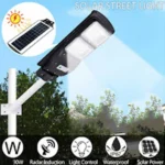 Αδιάβροχος Ηλιακός Προβολέας LED Φωτιστικό Δρόμου/Εξωτερικό Φως με Αισθητήρα Κίνησης Led 90W Solar Energy Panel IP65 AP79273