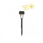 Αδιάβροχο Ηλιακό Φωτιστικό-Πάσσαλος Κήπου Inox LED IP65 Σετ 4 Τμχ ARRANGO AP79188