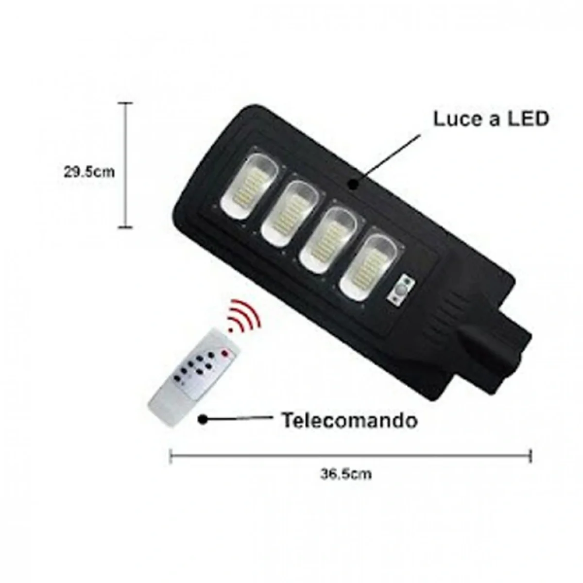 Αδιάβροχος Ηλιακός Προβολέας LED Φωτιστικό Δρόμου/Εξωτερικό Φως με Αισθητήρα Κίνησης Led 120W Solar Energy Panel IP65 AP79248