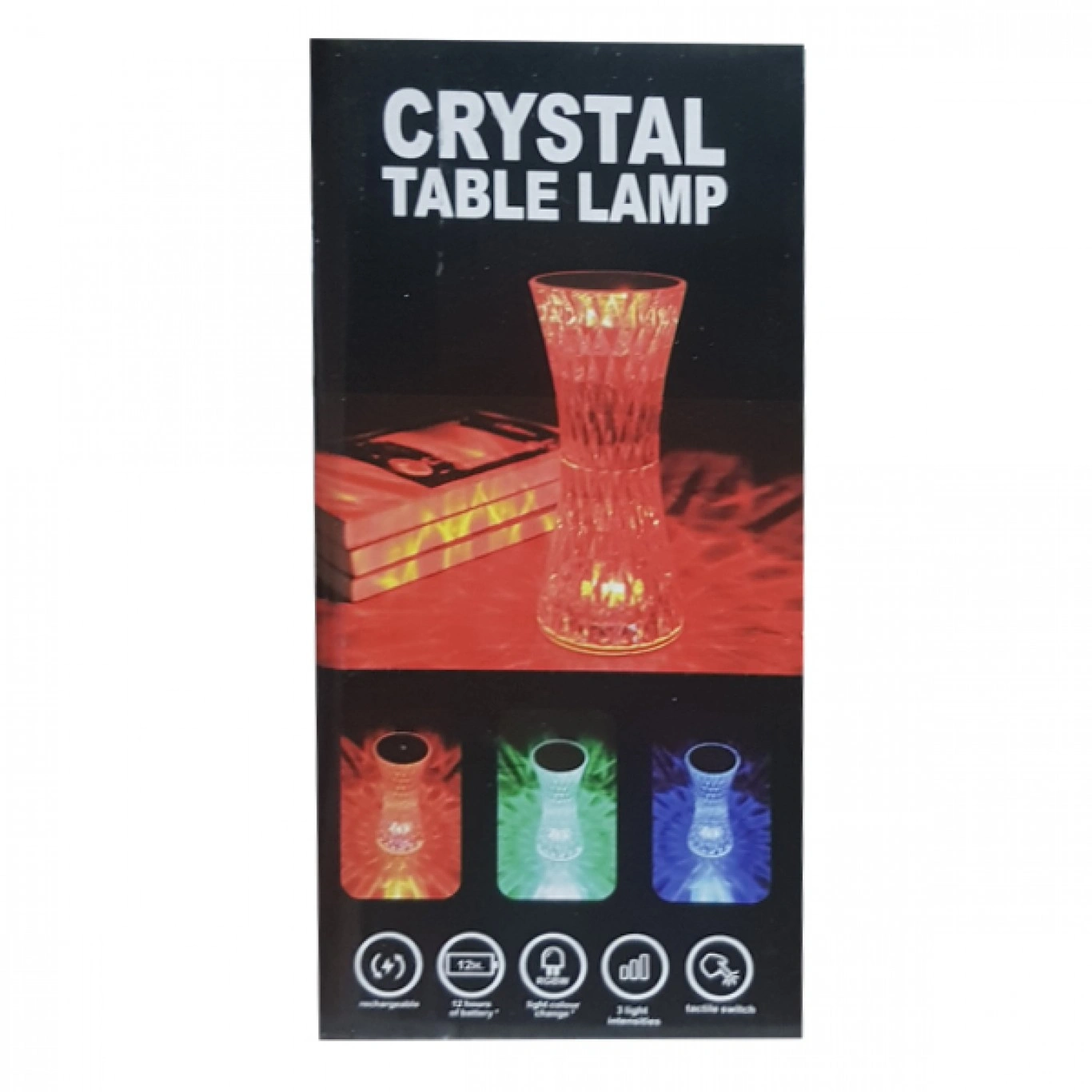 DiamondLit Οβάλ Φωτιστικό Αφής RGB LED με Τηλεχειριστήριο DiamondLit Οβάλ Φωτιστικό Αφής RGB LED με Τηλεχειριστήριο