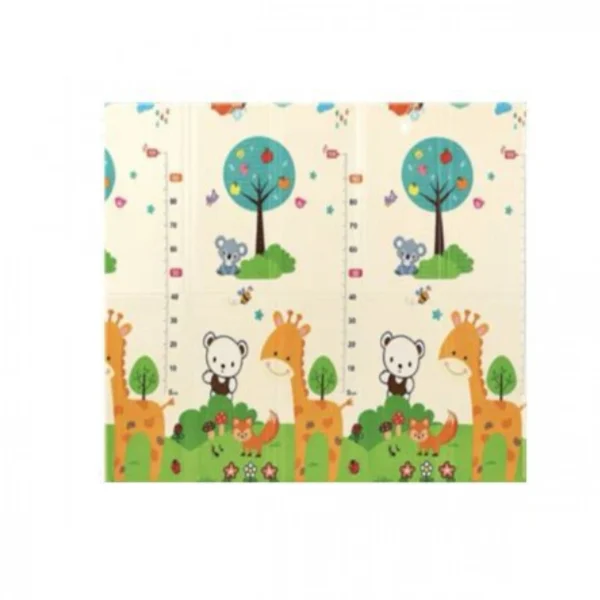 Παιδικό Μαλακό Ισοθερμικό Χαλάκι Δραστηριοτήτων Μπέζ 180x200x0.8εκ Διπλής Όψης Playmat