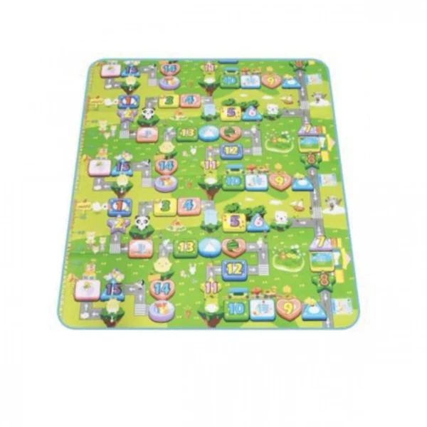 Παιδικό Μαλακό Ισοθερμικό Χαλάκι Δραστηριοτήτων Μπέζ 150x180x0.8εκ Διπλής Όψης Playmat