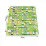 Παιδικό Μαλακό Ισοθερμικό Χαλάκι Δραστηριοτήτων Μπέζ 150x180x0.8εκ Διπλής Όψης Playmat