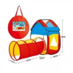 Παιδική Σκηνή-Σπίτι με Τούνελ 68x89 cm