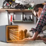 Μίνι Τζάκι Αερόθερμο 500Watt με Εφέ Φλόγας - Σόμπα Πρίζας με Θερμοστάτη, Χρονοδιακόπτη, LED Οθόνη & Τηλεχειριστήριο - Flame Heater ΟΕΜ