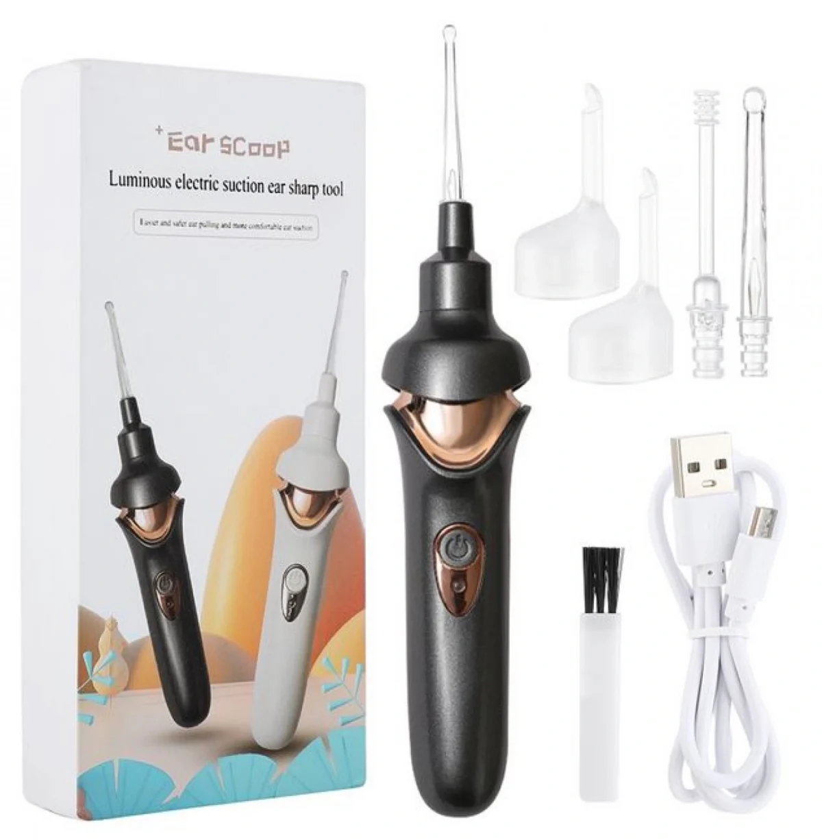 Επαναφορτιζόμενη Συσκευή Καθαρισμού Αυτιών για Ανώδυνη και Ασφαλή Αφαίρεση του Κεριού