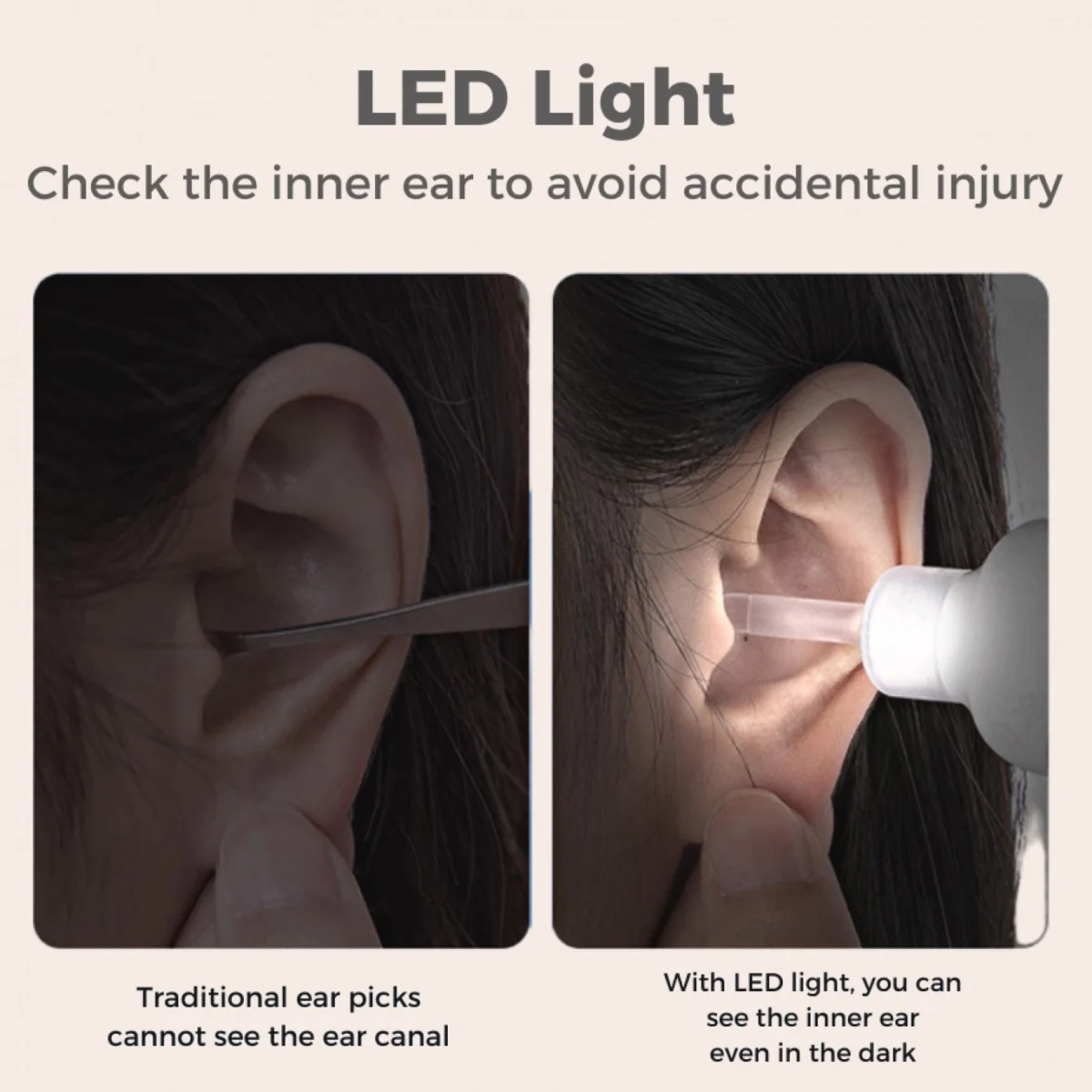 Επαναφορτιζόμενη Συσκευή Καθαρισμού Αυτιών για Ανώδυνη και Ασφαλή Αφαίρεση του Κεριού