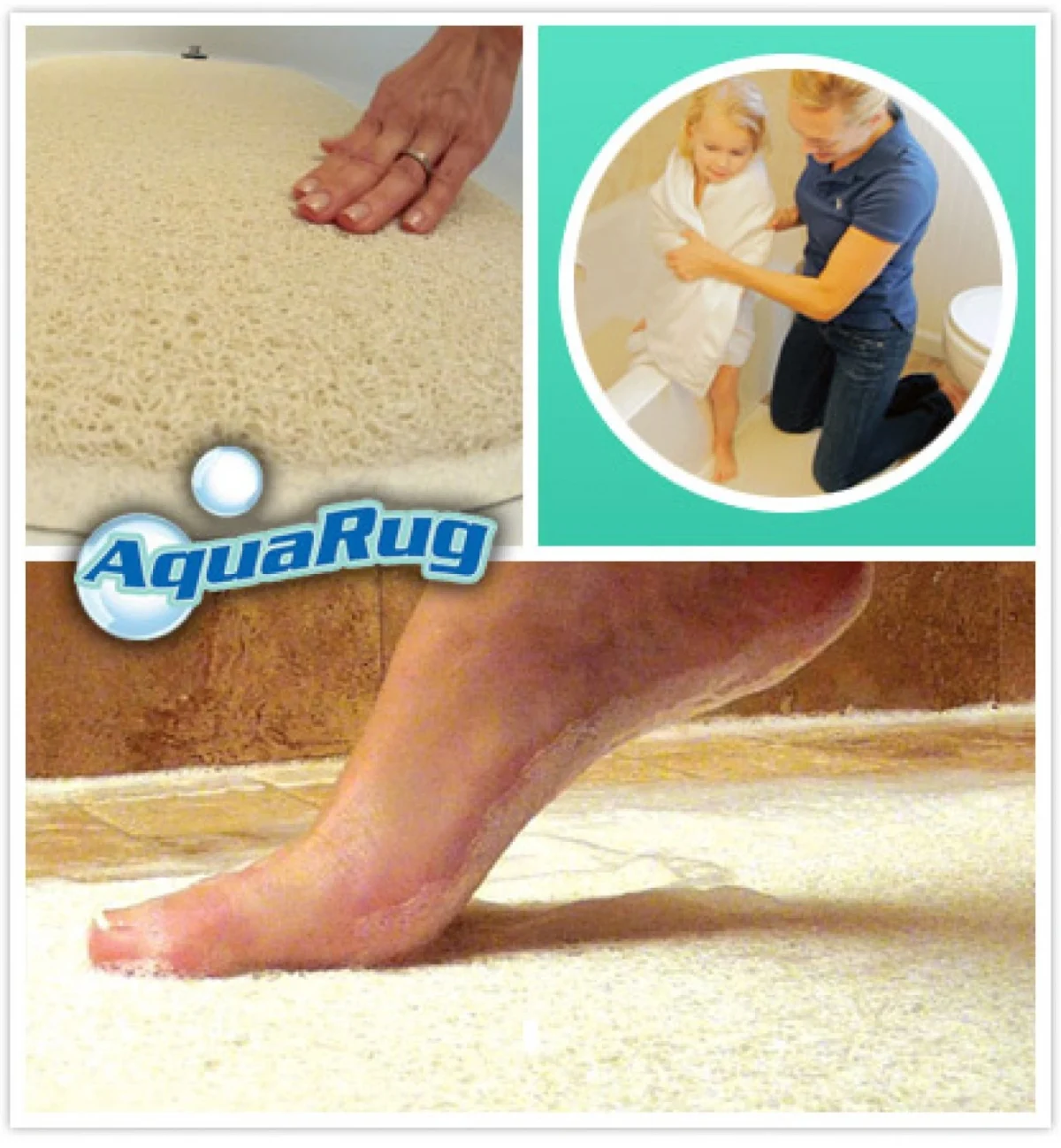 Αντιολισθητικό Χαλάκι Μπάνιου - AquaRug