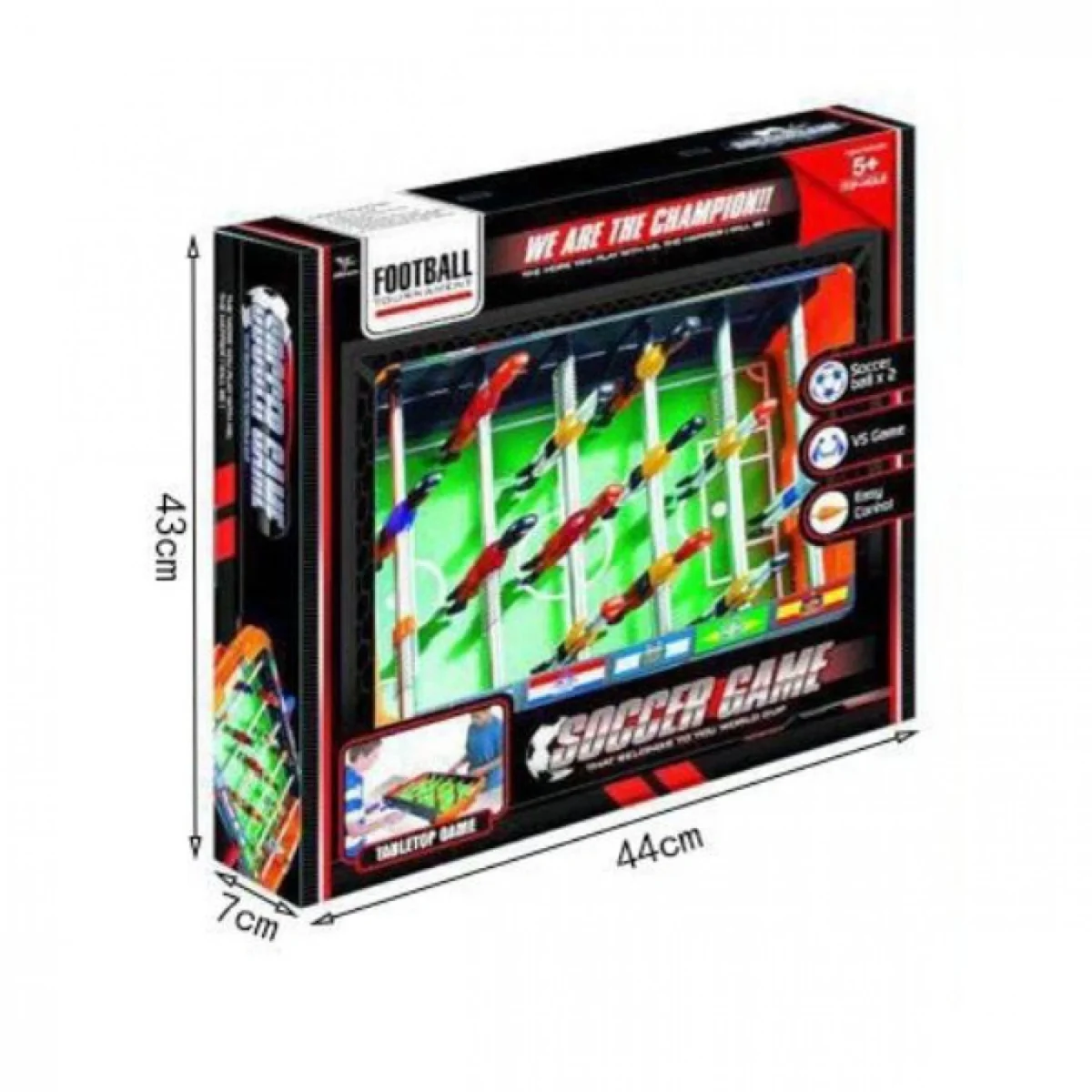 Επιτραπέζιο Ποδοσφαιράκι με 10 παίκτες 44x7x43 cm