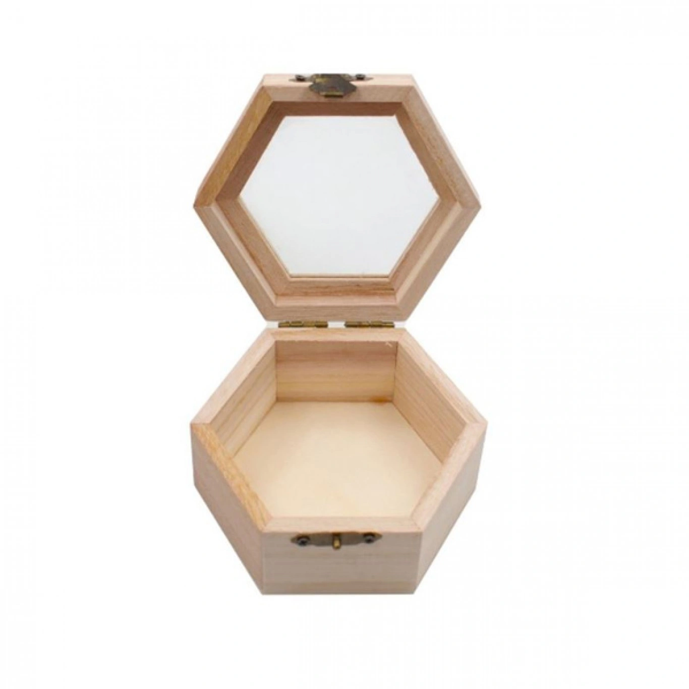 Ξύλινη Εξάγωνη Κοσμηματοθήκη-Μπιζουτιέρα Σετ 6 τμχ 9x10.5x5.5 εκ Ξύλινη Εξάγωνη Κοσμηματοθήκη-Μπιζουτιέρα Σετ 6 τμχ 9x10.5x5.5 εκ