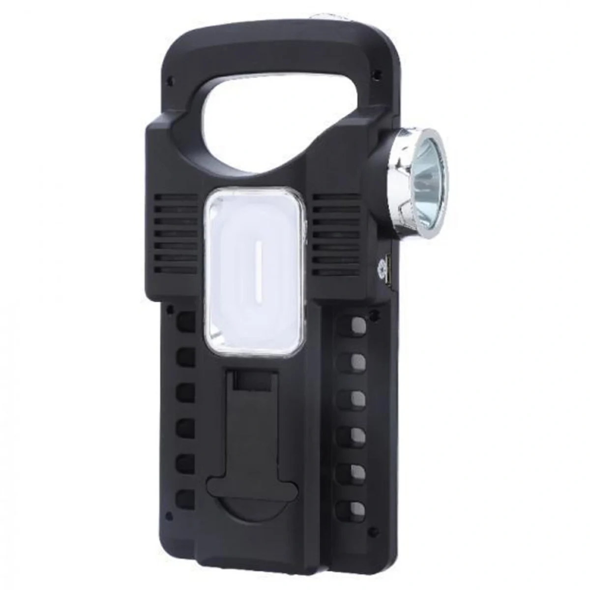 Ηλιακός Φακός - Φωτιστικό 350Lumens - Φορτιστής USB, microUSB 1500mAH - Solar Panel Powerbank