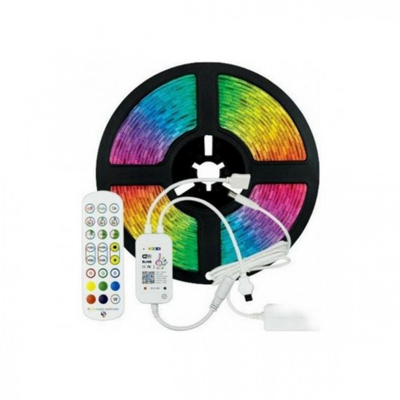 Rixme Αδιάβροχη Αυτοκόλλητη SMART Bluetooth Ταινία LED 5050RGB 5m Rixme Αδιάβροχη Αυτοκόλλητη SMART Bluetooth Ταινία LED 5050RGB 5m