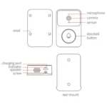 Ασύρματο Κουδούνι Πόρτας WiFI με Κάμερα Full HD Video - Δικτυακό Doorbell Two-way Audio X9