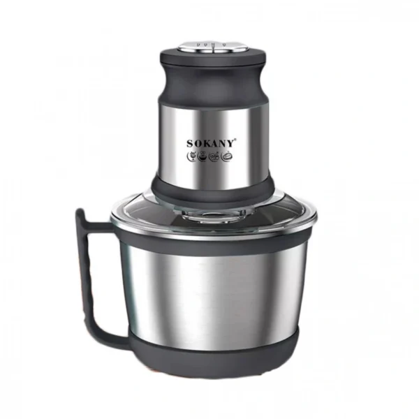 Sokany Inox Multi - Πολυκόπτης 800W με Δοχείο 3lt - Διπλή Λεπίδα & 2 Ταχύτητες