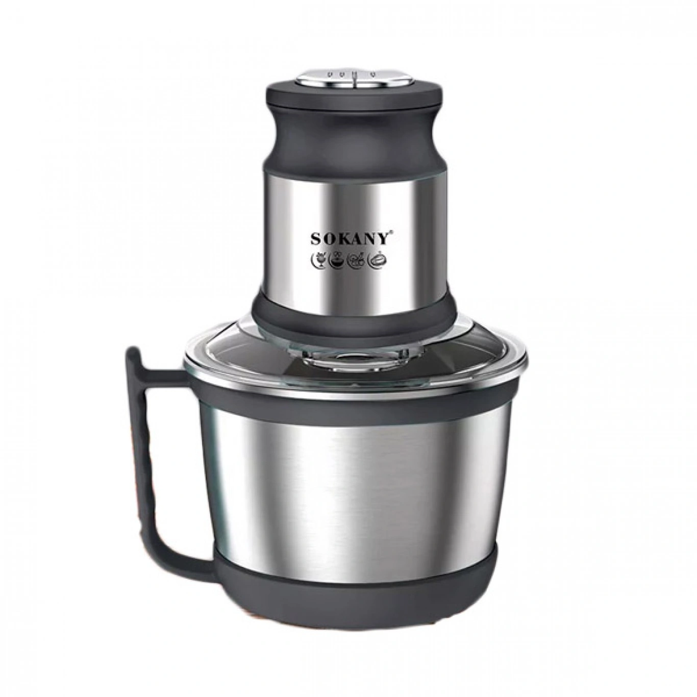 Sokany Inox Multi - Πολυκόπτης 800W με Δοχείο 3lt - Διπλή Λεπίδα & 2 Ταχύτητες Sokany Inox Multi - Πολυκόπτης 800W με Δοχείο 3lt - Διπλή Λεπίδα & 2 Ταχύτητες