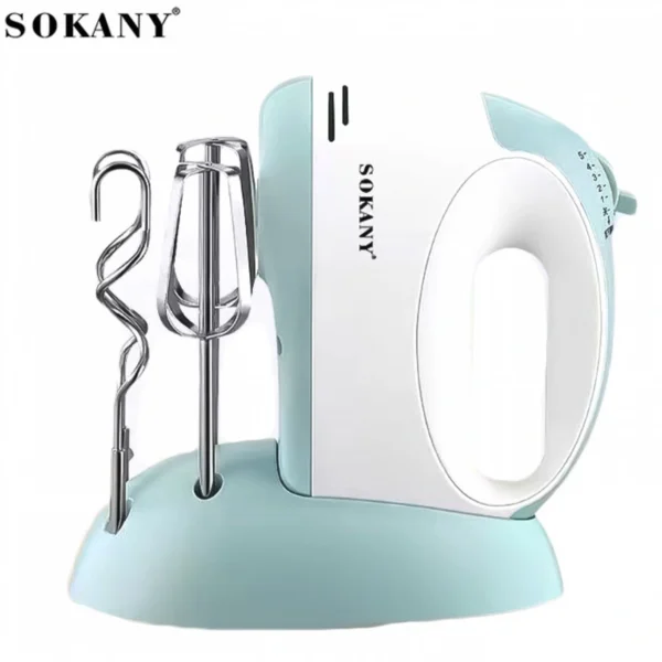Sokany Μίξερ Χειρός 100W με 6 Ταχύτητες - 2 Εξαρτήματα & Βάση Τοποθέτησης