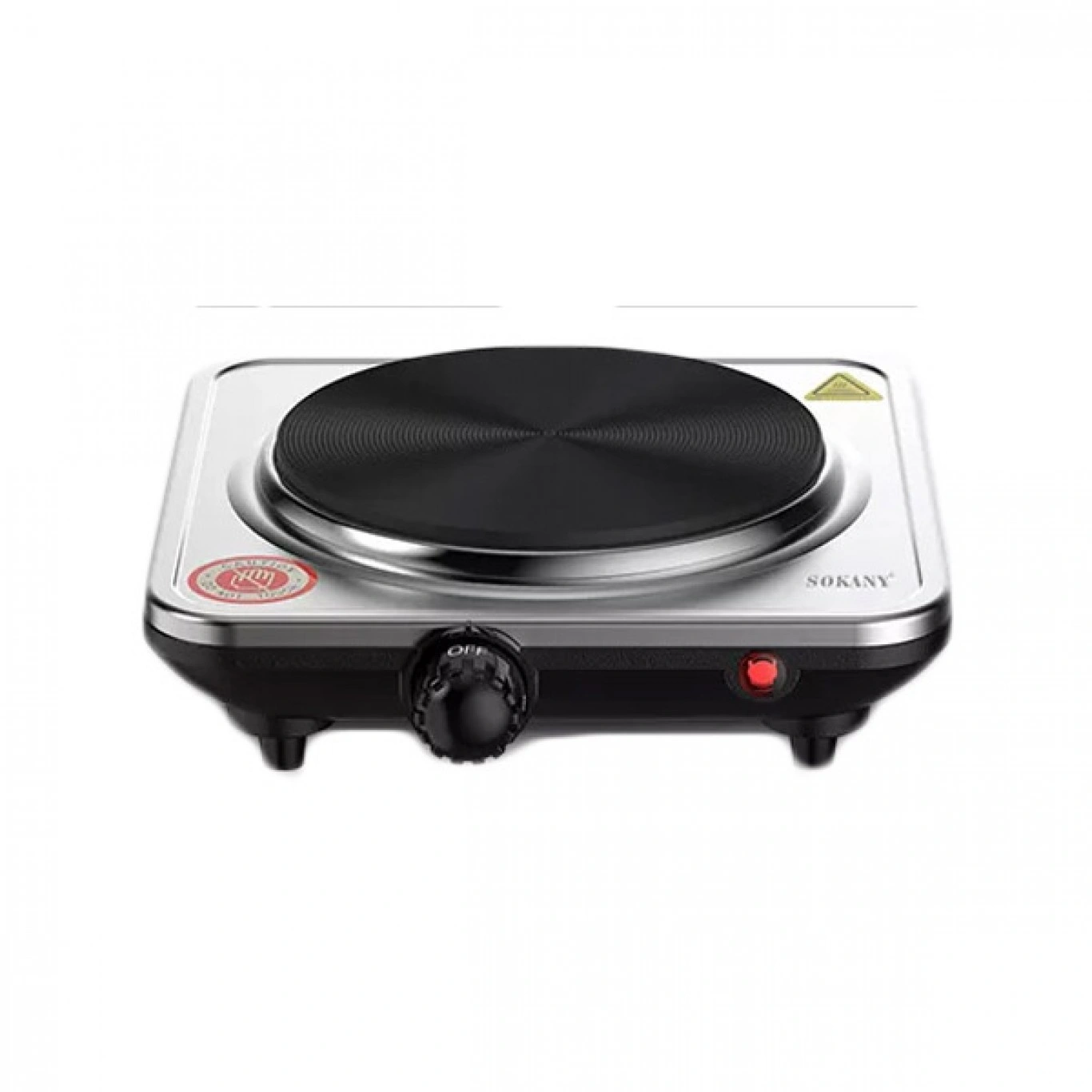 Sokany Μονή Επιτραπέζια Εστία Εμαγιέ 1000W Inox με 5 Ρυθμίσεις Θερμοκρασίας Sokany Μονή Επιτραπέζια Εστία Εμαγιέ 1000W Inox με 5 Ρυθμίσεις Θερμοκρασίας