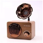 Φορητό Vintage Ρετρό Γραμμόφωνο - Ηχείο Bluetooth με Ραδιόφωνο & Διάρκεια Μπαταρίας 6 Ώρες LD6