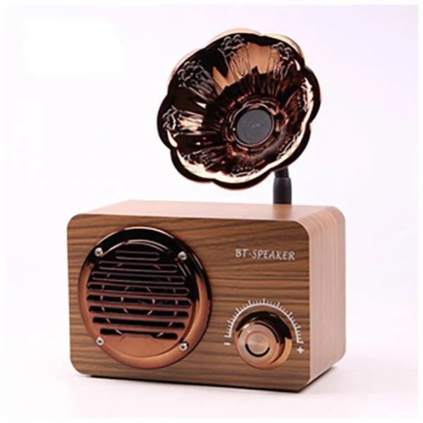 Φορητό Vintage Ρετρό Γραμμόφωνο - Ηχείο Bluetooth με Ραδιόφωνο & Διάρκεια Μπαταρίας 6 Ώρες LD6