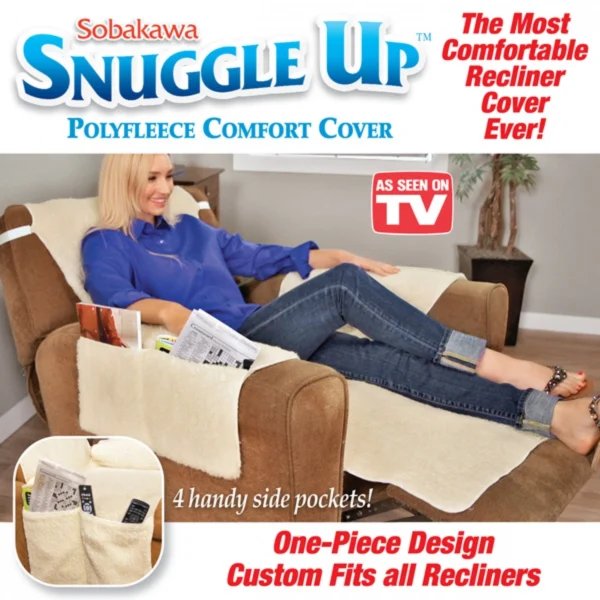 Κάλυμμα Καθίσματος Πολυθρόνας με Θήκες Οργάνωσης Snuggle Up Fleece Comfort