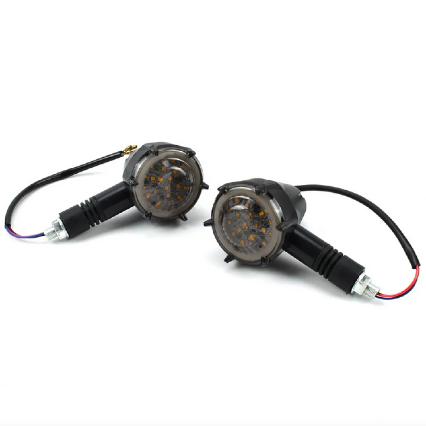 Σετ 2τμχ Προβολάκια LED Μοτοσικλέτας Πορτοκαλί Φωτισμού & RGB Ring Μαύρο Σετ 2τμχ Προβολάκια LED Μοτοσικλέτας Πορτοκαλί Φωτισμού & RGB Ring Μαύρο