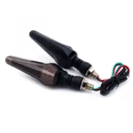 Σετ 2τμχ Φλας LED Μοτοσυκλέτας 12V 10mm με Διπλό Φωτισμό - Κόκκινο / Πορτοκαλί