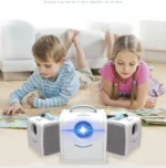 Mini Παιδικός Φορητός Βιντεοπροβολέας Led Multimedia USB, SD, HDMI, AV Προβολέας - Προτζέκτορας Projector Home Cinema με Τηλεχειριστήριο