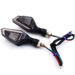 Σετ Universal Πορτοκαλί Φλας LED με Αυτοκόλλητα Τοποθέτησης 2τμχ