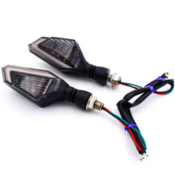 Σετ Universal Πορτοκαλί Φλας LED με Αυτοκόλλητα Τοποθέτησης 2τμχ