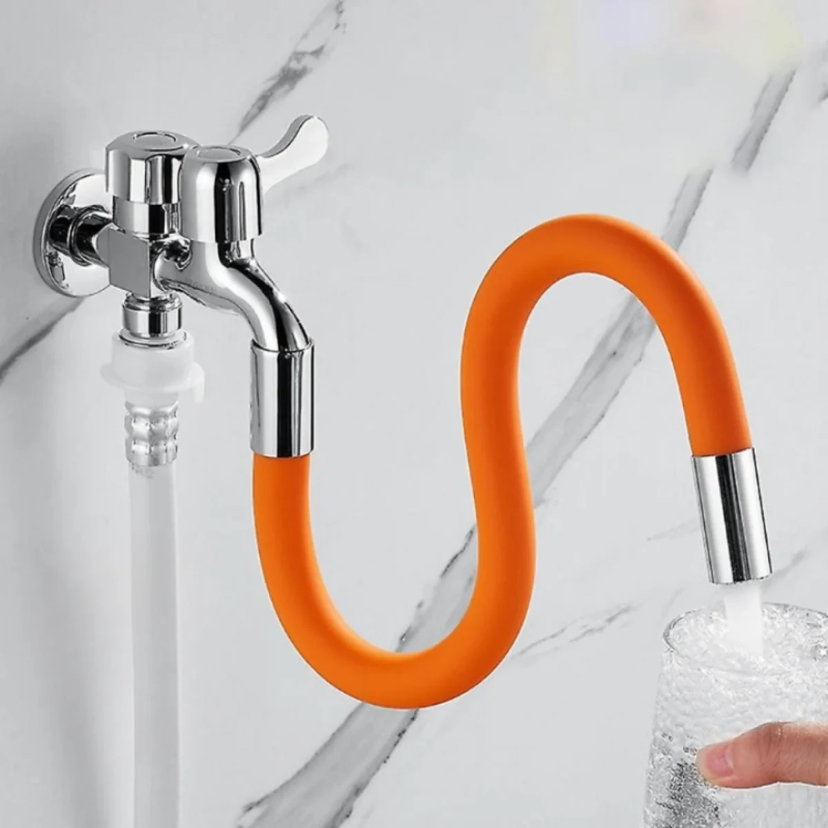 Εύκαμπτος Σωλήνας για Επέκταση Βρύσης - Κατάλληλος για Κουζίνα, Μπάνιο και Εξωτερικούς Χώρους