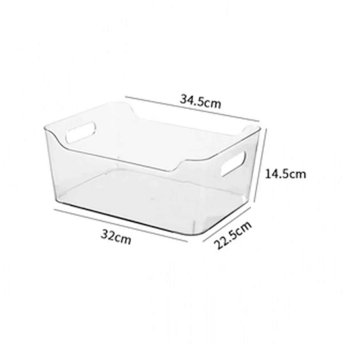 Κουτί Οργάνωσης για όλο το Σπίτι - Γκρι Διάφανο - Crystal Clear