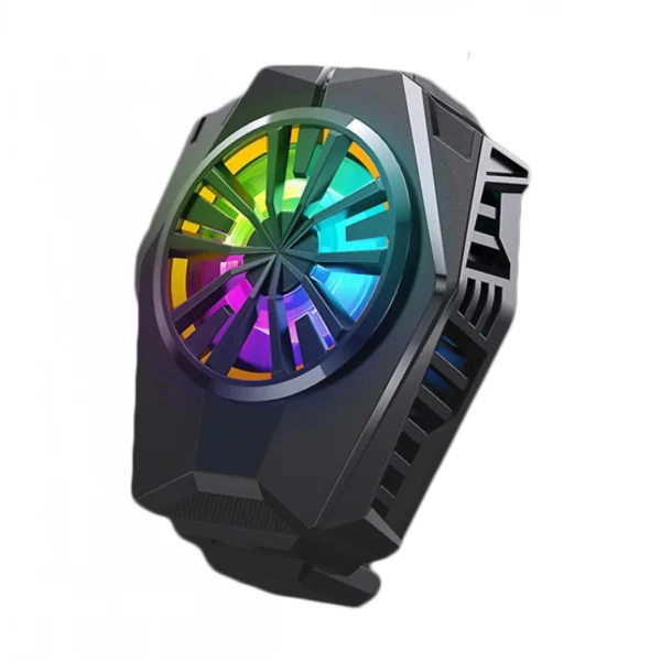 Ψύκτρα Κινητού USB Andowl Gaming με RGB LED Φωτισμό Πολύχρωμο - Ανεμιστηράκι Ψύξης για Smartphone έως 6,5in