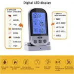 Ασύρματο Ψηφιακό Θερμόμετρο Κρέατος BBQ με 5 Ενδείξεις Ψησίματος