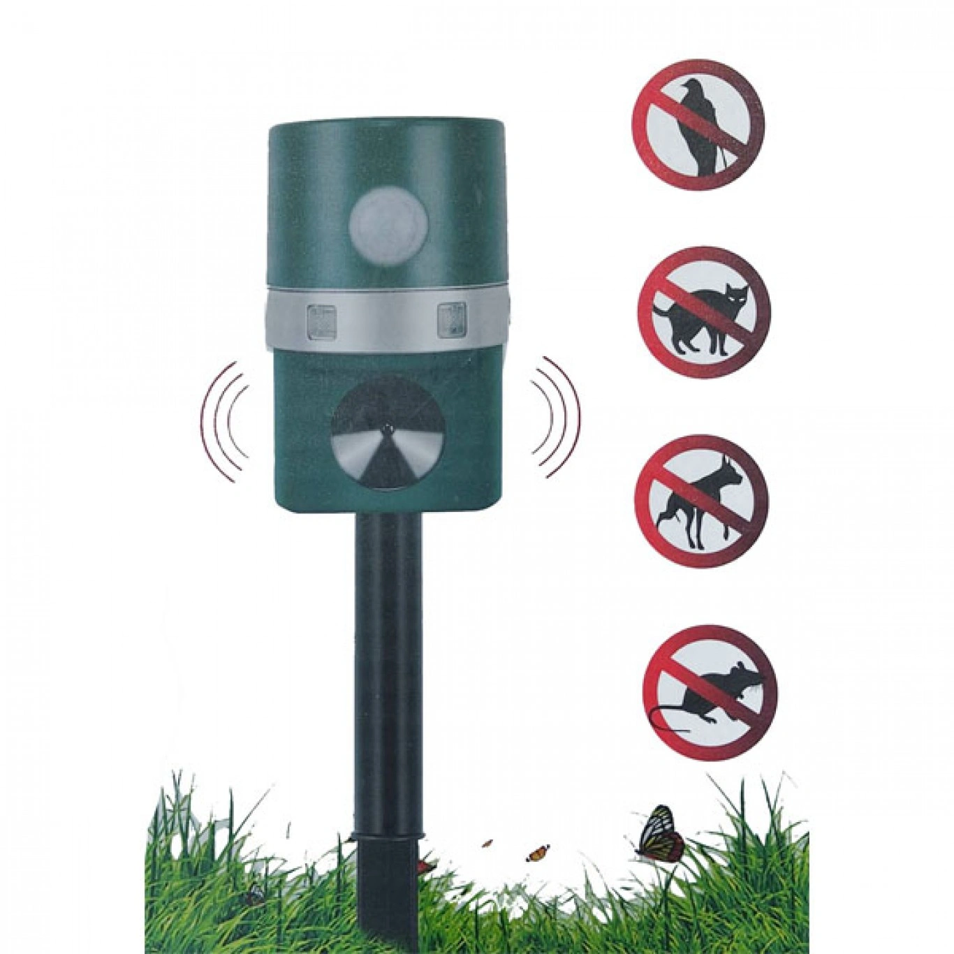 Ηλιακό Απωθητικό Υπερήχων Εξωτερικού Χώρου Για Τρωκτικά, Σκυλιά, Γάτες - Solar Ultrasonic Animal Repeller Ηλιακό Απωθητικό Υπερήχων Εξωτερικού Χώρου Για Τρωκτικά, Σκυλιά, Γάτες - Solar Ultrasonic Animal Repeller