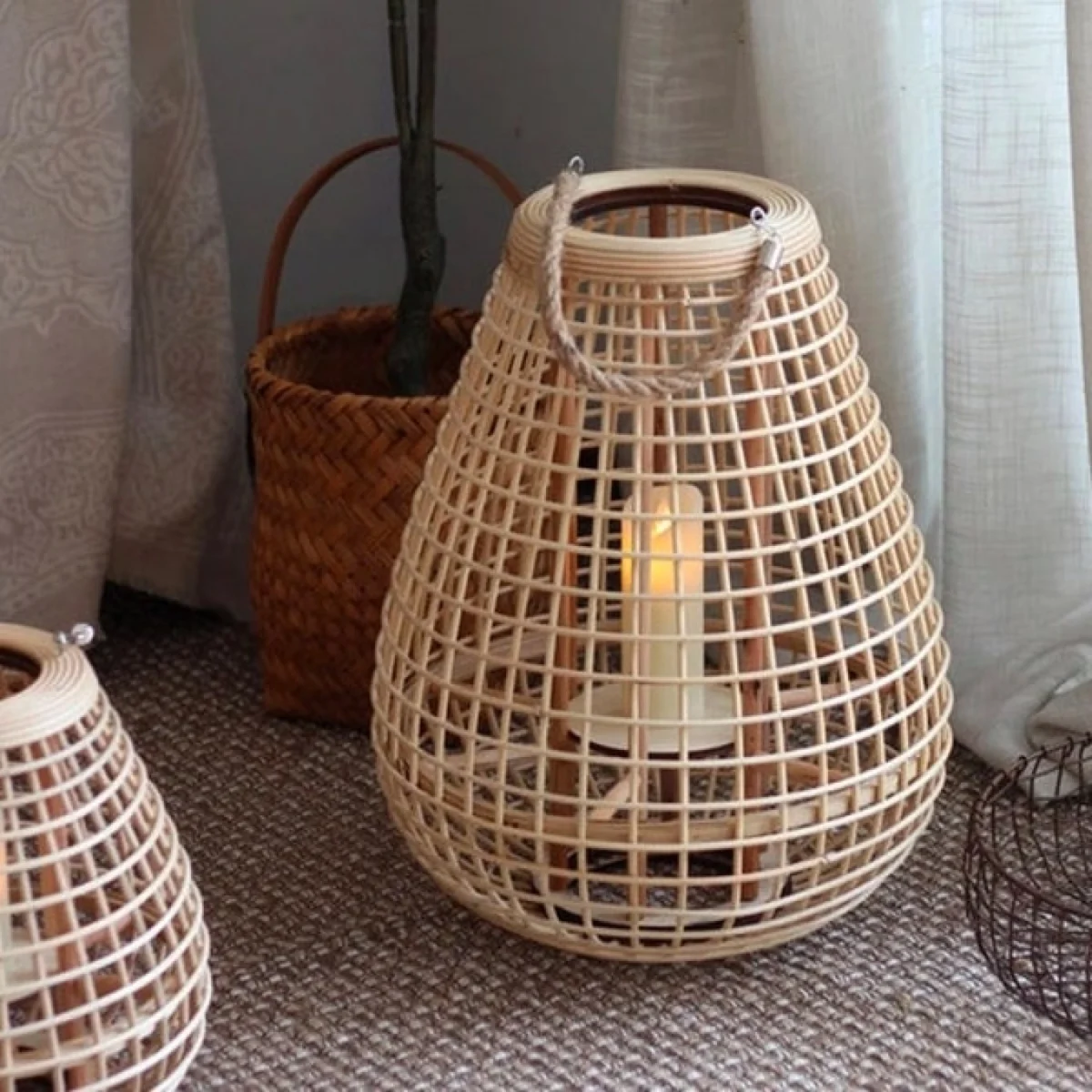 Μεταλλικά Φανάρια Διακόσμησης Privilege - Σετ 3 Τεμαχίων OEM