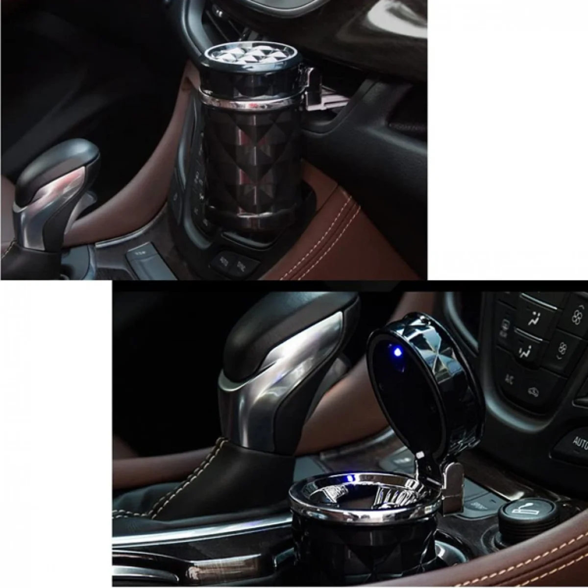 LED Φωτιζόμενο Φορητό Σταχτοδοχείο - Τασάκι Αυτοκινήτου - Car Ashtray