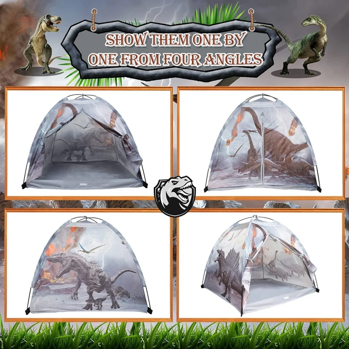 Παιδική Σκηνή Κάστρο για Παιχνίδι με Ουράνια Τόξα & Μονόκερους 122x122x107cm έως 3 Παιδιά