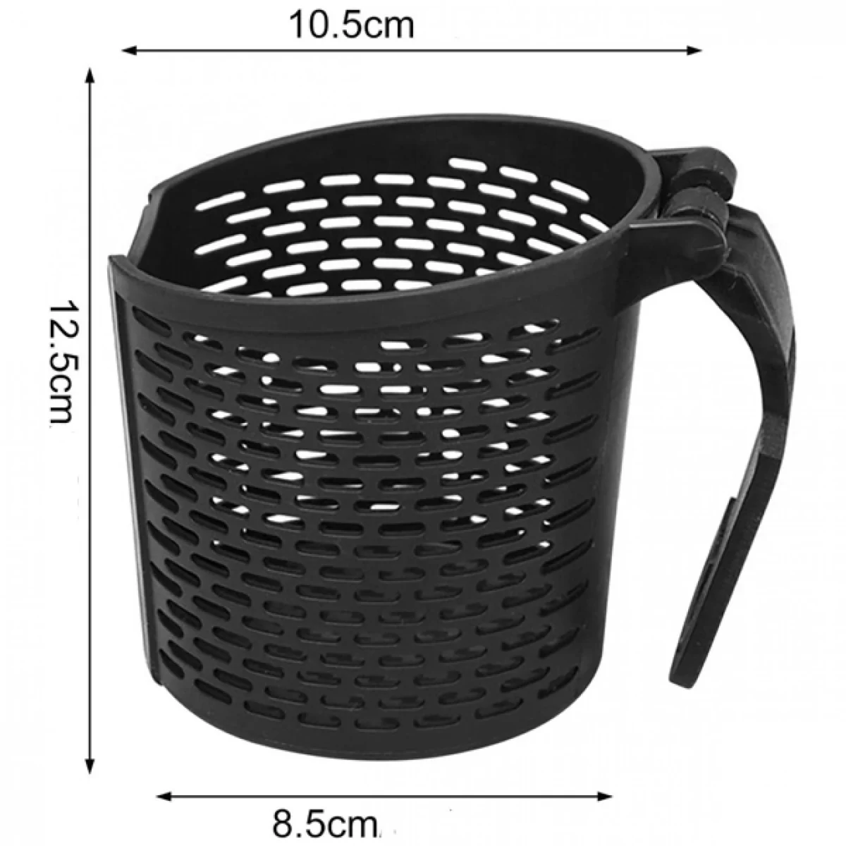 Ποτηροθήκη Αυτοκινήτου Σιλικόνης Μαύρη