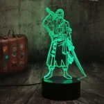 LED 3D Τρισδιάστατο Φωτιστικό Illusion Led Wekity Roronoa Zoro