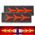 Στρογγυλό Πίσω Φανάρι Φορτηγού με 20Led DC 24V Universal Αδιάβροχο IP66 79927 Κόκκινο/Πορτοκαλί