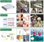 Πλήρες Κιτ Έκτακτης Ανάγκης 19 σε 1 με Εργαλεία Επιβίωσης, Ιατρικές Προμήθειες, Κατάλυμα & Θερμική Κουβέρτα Outdoor - Camping