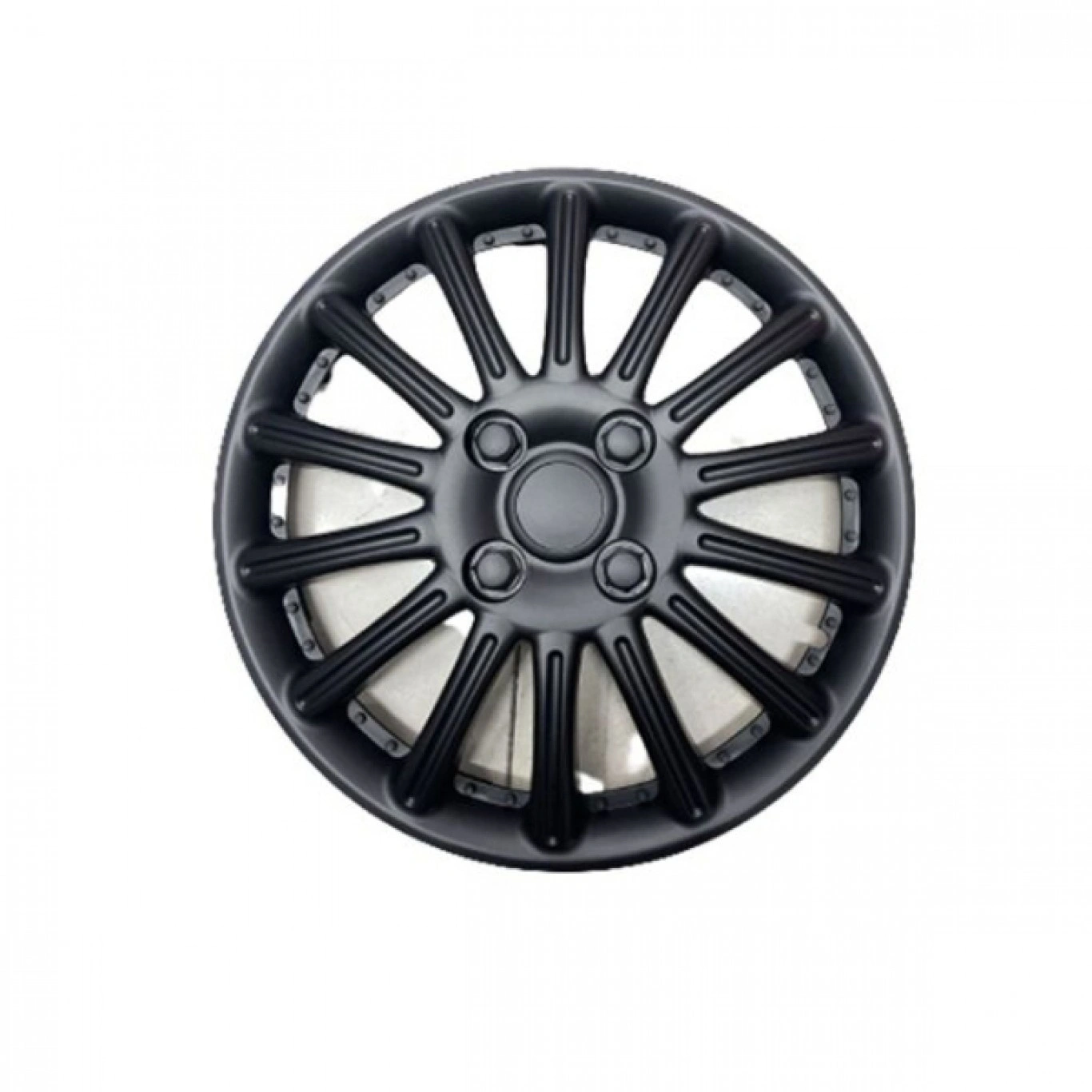 Σετ 4 Τεμάχια 15" Πλαστικά Τάσια Αυτοκινήτου Ασημί - Mαύρο 171-42 Σετ 4 Τεμάχια 15" Πλαστικά Τάσια Αυτοκινήτου Ασημί - Mαύρο 171-42