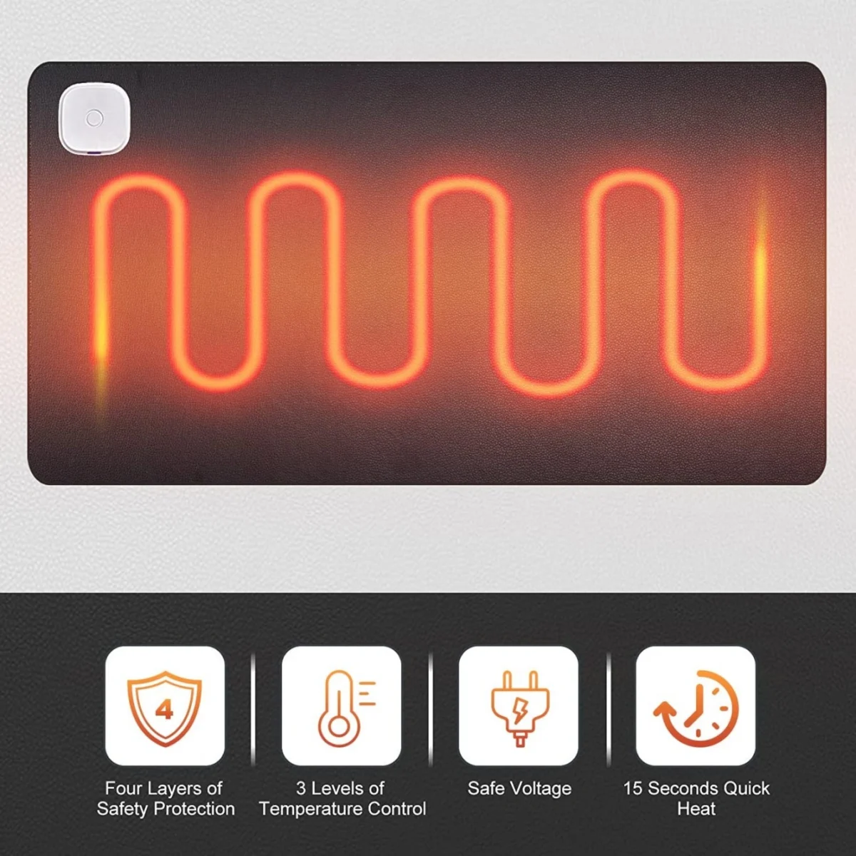 Θερμαινόμενη Επιφάνεια & Mousepad Γραφείου - Heated Warm Desk Mat