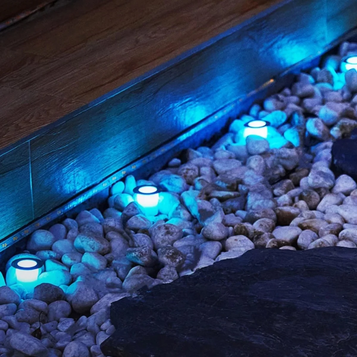 Έξυπνα Ηλιακά Διακοσμητικά LED RGB Φωτιστικά Bluetooth με Καρφωτή Βάση για το Χώμα & App Εφαρμογή Κινητού 8τμχ DC68ZSR