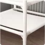 Λευκή Γωνιακή Παπουτσοθήκη Ραφιέρα / Κρεμάστρα – Έπιπλο Εισόδου – Με 3 Ράφια 180x45x45cm -Corner Coat Rack